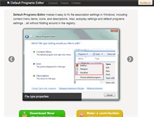 Tablet Screenshot of defaultprogramseditor.com